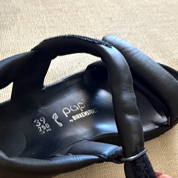 Women’s Papillio by Birkenstock Theda Black Platform Wedge Sandals - Picture 2 of 14